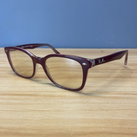 Ray-Ban Eyeglasses RB 5285 5738 Bordeaux Clear Square Frame Only 53 19 145 - Picture 1 of 8